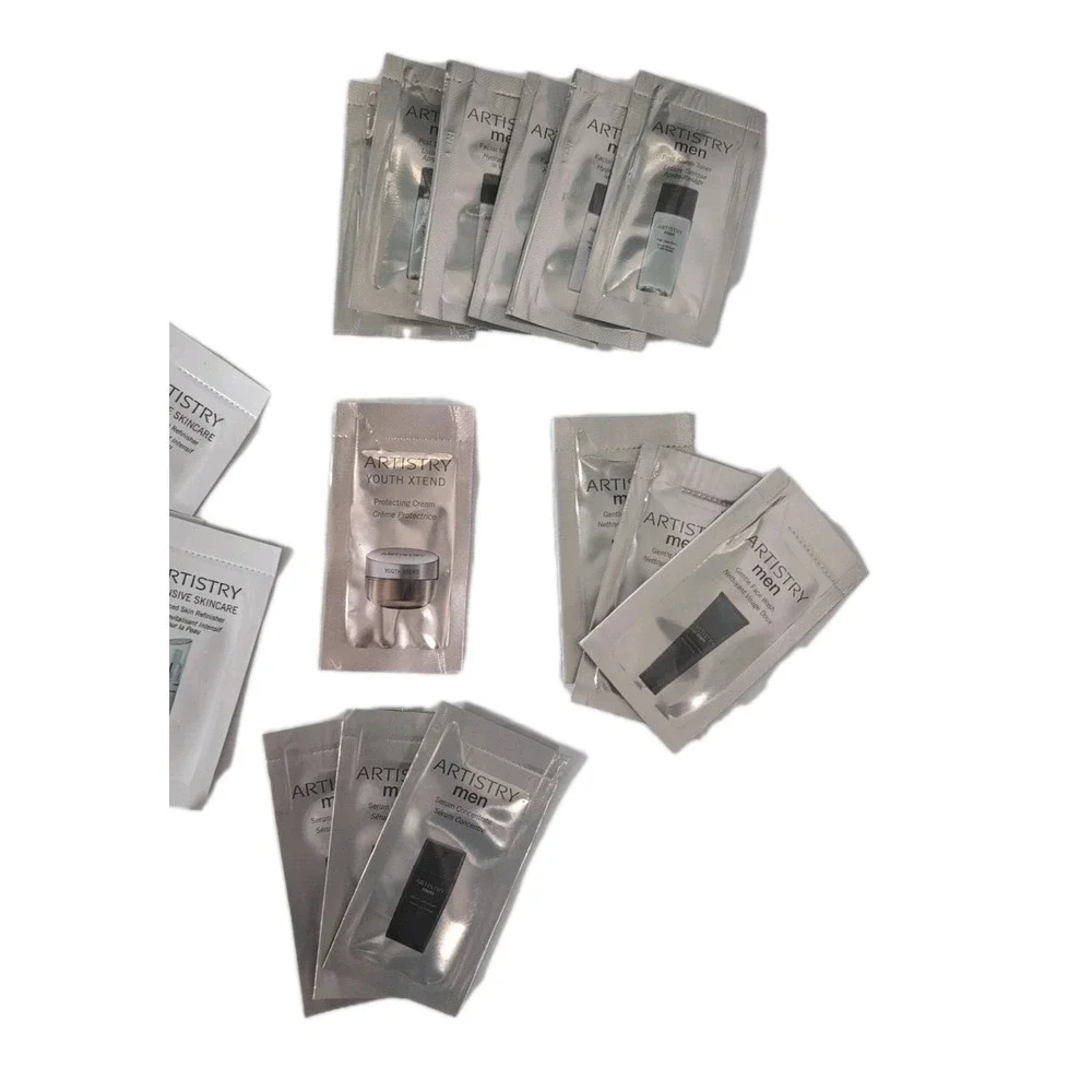 Amway Artistry Men & Intensive Skincare Samples - Face Wash,‎ Toner, Cream...